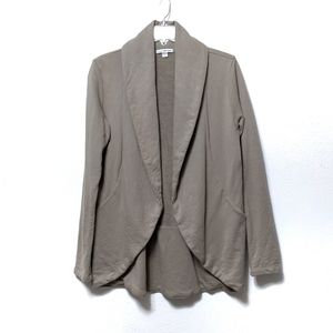 JAMES PERSE French Terry Draped Cardigan L